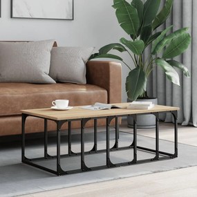 Mesa de centro 100x50x35,5 cm derivados madeira carvalho sonoma