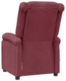 Poltrona de massagens tecido vermelho tinto
