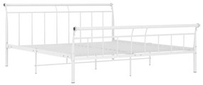 Estrutura de cama 180x200 cm metal branco
