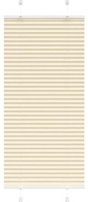 Creme Plissada Cega 65x150 cm Largura Tecido 64,4 cm Poliéster