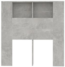 Armário de cabeceira 100x18,5x104,5 cm cinzento de betão