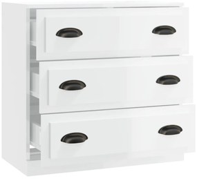 Aparador 70x35,5x67,5 cm derivados de madeira branco brilhante