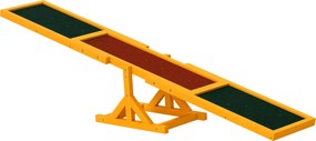 Pawhut Rampa Agility para Cães Rampa de Treinamento para Animais de Estimação Antiderrapante Máx. 50Kg 180x30x30 cm Multicor | Aosom Portugal