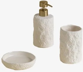 Conjunto De Casa De Banho Em Grés Zolave Dourado - Sklum