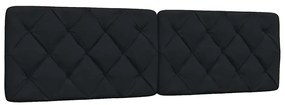 Cama com colchão 180x200 cm tecido preto