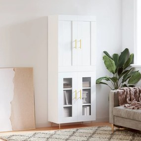 vidaXL Armário alto 69,5x34x180 cm derivados de madeira branco