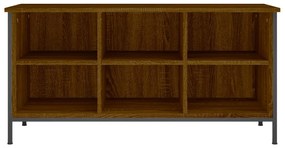 Sapateira Kiri - Com 6 Compartimentos - Cor Castanho - 100x35x50 cm -