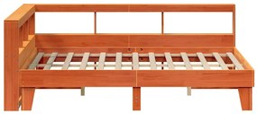 Cama com estante sem colchão 150x200 cm pinho maciço
