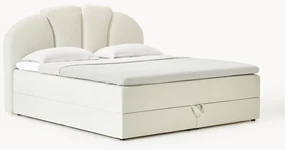 Cama boxspring com espaço de arrumação Romia