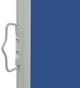 Toldo lateral retrátil para pátio 60x300 cm azul