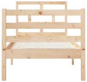 Estrutura de cama pequena solteiro 75x190 cm madeira maciça