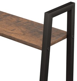 Estante de pé 5 prateleiras 56x35x174 cm castanho-escuro/preto