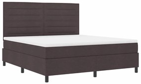 Cama Box Spring com Colchão Castanho Super King Tecido