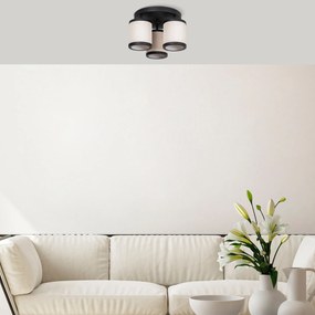 Candeeiro de Tecto Way – Preto e Branco – 40 x 40 x 22 cm