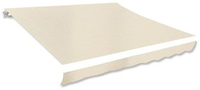 vidaXL Lona para toldo creme 3 x 2,5 m (sem estrutura/caixa)
