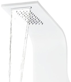 Coluna de duche em alumínio 20x44x130 cm branco