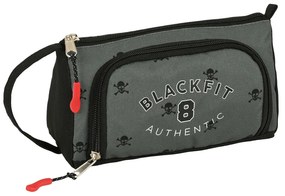 Bolsa Escolar BlackFit8 Skull Preto Cinzento (20 X 11 X 8.5 cm) (32 Peças)