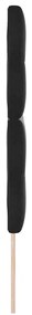 Cabeceira LED vidaXL Preto 72 cm Veludo