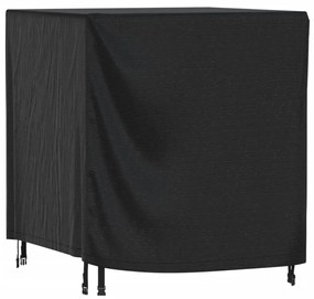 vidaXL Capa p/ mobiliário jardim 116x100x120 cm impermeável 420D preto