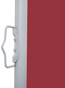 Toldo lateral retrátil 100x600 cm vermelho