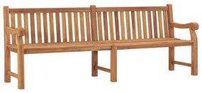 vidaXL Banco de jardim 228 cm madeira de teca maciça