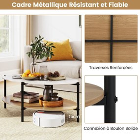 Mesa de console de entrada com estrutura de metal e tampo de mármore falso