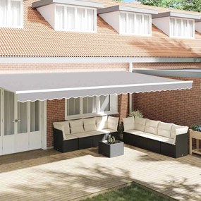 vidaXL Toldo Valência para Estrutura de 6m Cinza Claro 5.8x0.2m