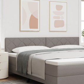 Cabeceira LED vidaXL Design Diamante Taupe 200 cm Tecido