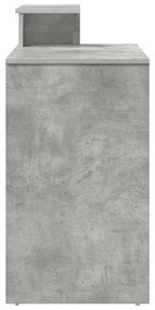 Secretária com Armazenamento Cinza Claro 120,5x44x88,5 cm Madeira Enge