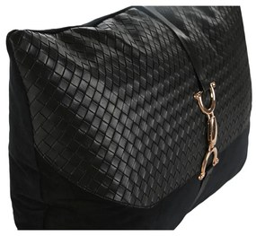 Almofada Home ESPRIT Preto Dourado 50 x 10 x 30 cm