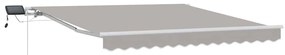 Toldo Cinza Claro Cinzento-claro 300 x 250 cm Cinzento-claro