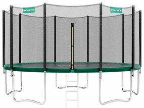 Trampolim de jardim Ø 427 cm com rede de segurança Verde