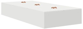 Estrutura de Cama de Armazenamento Branca 90x200 cm