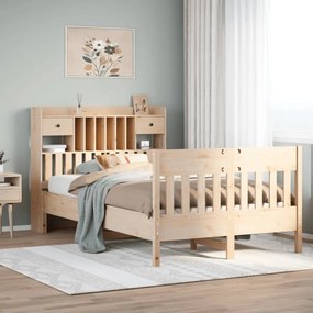 Cama sem colchão 135x190 cm madeira de pinho maciça