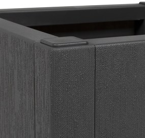 Jardineira Cinza Escuro vidaXL 36x36x35 cm em PP