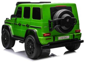 Carro elétrico para crianças Mercedes-Benz G63 AMG 4x4² 2 lugares, Bateria 24V/7Ah, 4 motores 200W, Rodas Borracha com suspensão, Bancos em pele, Cont