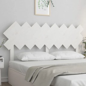 Cabeceira de cama 159,5x3x80,5 cm pinho maciço branco