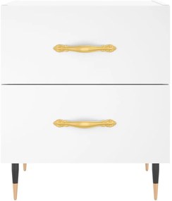 Mesa de cabeceira 40x35x47,5 cm derivados de madeira branco