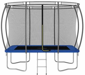 Conjunto de trampolim retangular 274x183x76 cm 150 kg