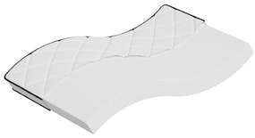vidaXL Colchão de espuma médio suave 120x200 cm
