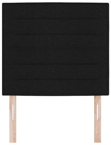 Cabeceira Design Linhas Preta 100 cm Tecido