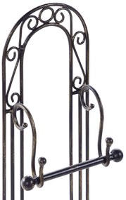 Suporte para papel higiénico em metal preto TEMUCO Beliani