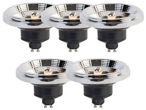 Conjunto de 5 Lâmpada GU10 3-step escurece LED AR111 11W 620 lm 2000-3000K