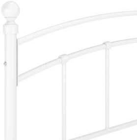 Estrutura de cama 160x200 cm metal branco