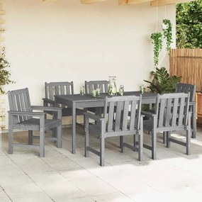 Cadeiras de Jantar vidaXL 6 pcs Cinza Claro 65.5x55.5x88 cm HDPE
