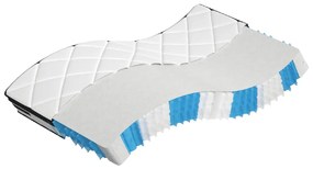 vidaXL Colchão de molas ensacadas médio plus 90x200 cm