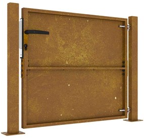 Portão de jardim 105x105 cm aço corten