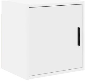 Armário de parede da garagem branco madeira engenheirada