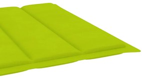 Espreguiçadeira de jardim com mesa e almofadão pinho impregnado