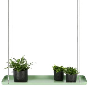 Esschert Design Tabuleiro para plantas suspenso retangular L verde